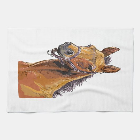 Dessin à la main petite mignonne serviette de main (Horizontal)