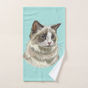 Dessin à la main Ragdoll chat