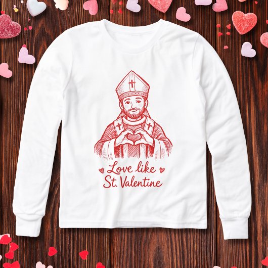 Dessin à la main rouge Amour comme St. Valentin Cœ