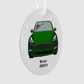 Dessin à main verte VUS du véhicule électrique (devant)
