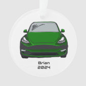 Dessin à main verte VUS du véhicule électrique (devant)