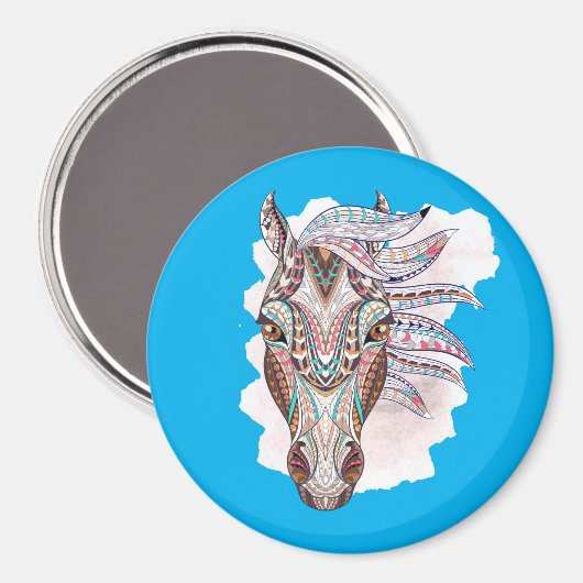 Dessin Abstrait d'un aimant à cheval (Recto/Verso)