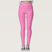 Dessin abstrait MODERNE rose pâle - Leggings (Devant)