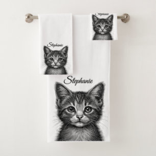 Dessin adorable de Jeune Chat Personnel