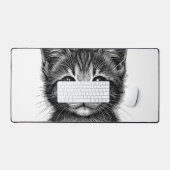 Dessin adorable de Young Cat (Clavier et souris)