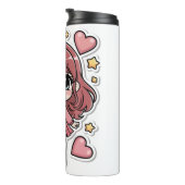 dessin animé autocollant bouteille claire (Tourné sur la droite)