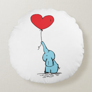 dessin animé coussin autour d'un éléphant