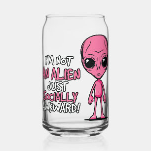 Dessin animé d'alien maladroit social