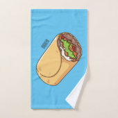 dessin animé de Burrito (Serviette à main)