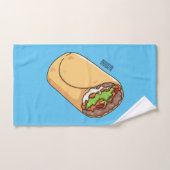 dessin animé de Burrito (Serviette à main)