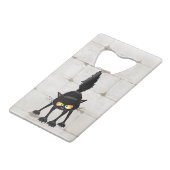 Dessin animé de chat noir drôle et féroce (Dos Angle)
