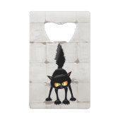 Dessin animé de chat noir drôle et féroce (Dos)