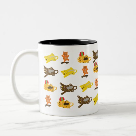 dessin animé de chats mug (Gauche)