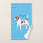 dessin animé de chien beagle (Serviette à main)