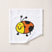 Dessin animé de coccinelle mignonne (Gant de toilette)