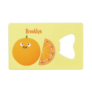 Dessin animé de fruit d'agrumes orange heureux mig