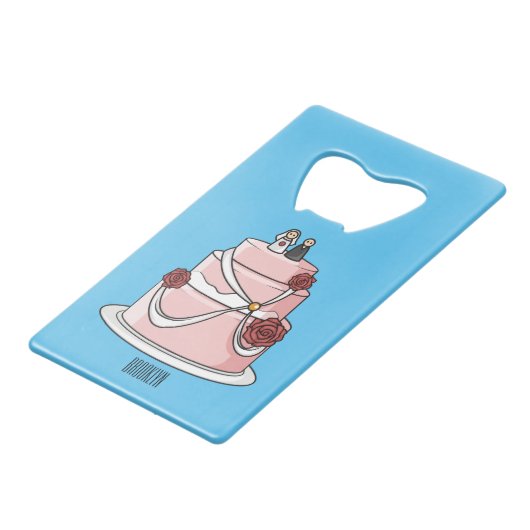 dessin animé de gâteau mariage (Dos Angle)