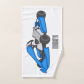 dessin animé de Kart racing (Serviette à main)