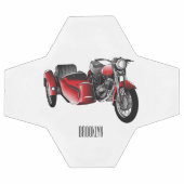 dessin animé de la moto Sidecar (Plat)
