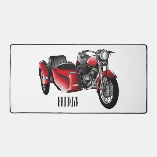 dessin animé de la moto Sidecar (Recto)