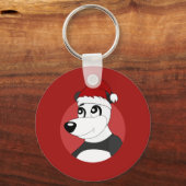 Dessin animé de Noël avec porte-clés ourson panda (Verso)