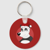 Dessin animé de Noël avec porte-clés ourson panda (Verso)
