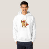 Dessin animé de super-héros patate drôle Pullover  (Devant entier)