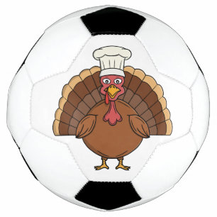 Dessin animé dinde de chef Thanksgiving