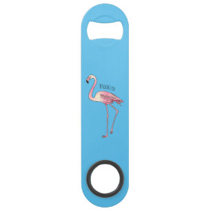 dessin animé d'oiseau Flamant rose