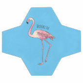 dessin animé d'oiseau Flamant rose (Plat)