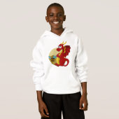 Dessin animé dragon Sweat à capuche (Devant entier)