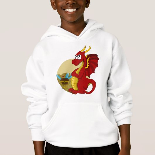 Dessin animé dragon Sweat à capuche (Devant)
