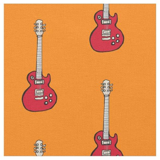 dessin animé en tissu de guitare rock (Fermer)