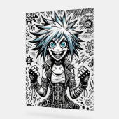 dessin animé joyeux art original blu_eyes black_a (Angle)