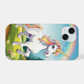 Dessin animé licorne mignonne (Verso Horizontal)