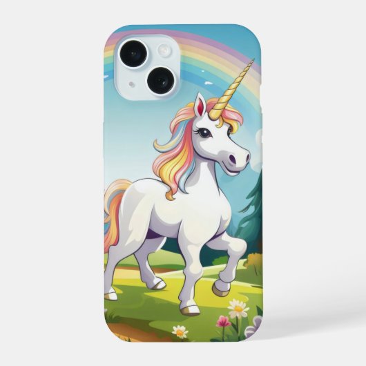 Dessin animé licorne mignonne (Verso)