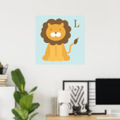 Dessin animé Lion Art mural pour enfants (Bureau à domicile)