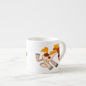 Dessin animé Pinto Horse Espresso Mug (Devant droit)