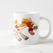 Dessin animé Pinto Horse Jumbo Mug (Droite)