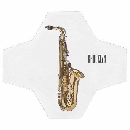 dessin animé saxophone (Plat)