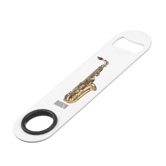 dessin animé saxophone (Dos Angle)