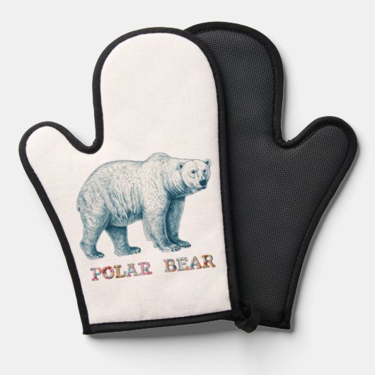 Dessin antique de l'ours polaire (Recto/Verso)