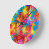 dessin arc-en-ciel Horloge murale acrylique (Angle)