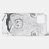 Dessin au crayon de marionnettes, iPhone 13 Coque (Verso (horizontal))