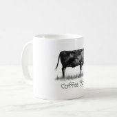 Dessin au crayon de TASSE de CAFÉ de VACHE (café (Devant gauche)