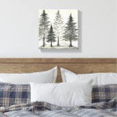 Dessin au crayon Impression des pins (Insitu(Chambre))