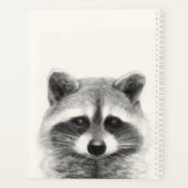 Dessin au crayon Raccoon (Dos)