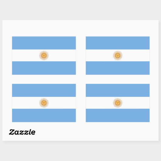 Dessin Autocollant Rectangulaire Patriotique Drape (Feuille)