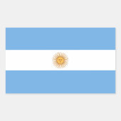 Dessin Autocollant Rectangulaire Patriotique Drape (Devant)