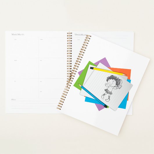 Dessin avec crayons colorés